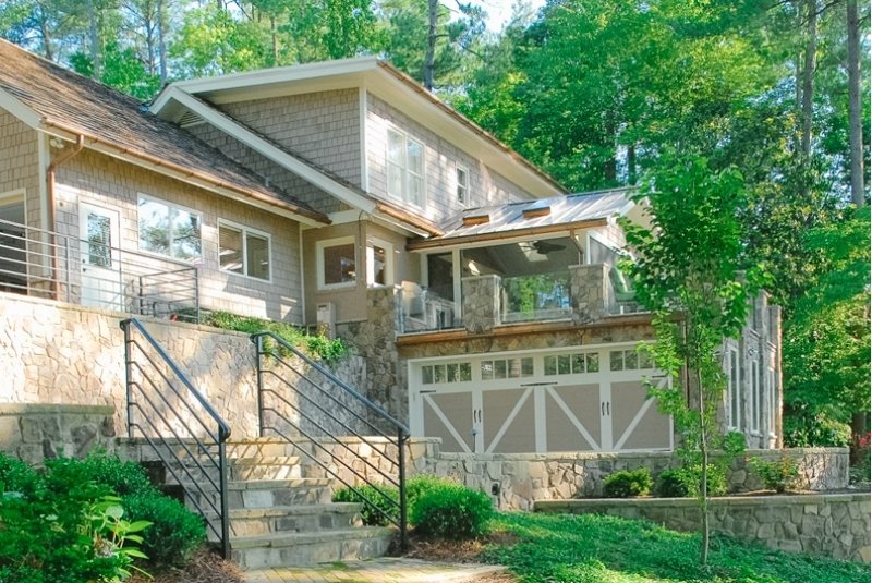 Covered outdoor living space built by TrendMark