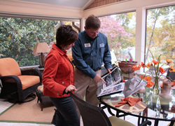 TrendMark reviewing plans on a project in progress